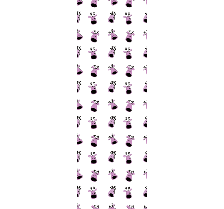 Iloiset poron kasvot eläintapetti - Tenstickers