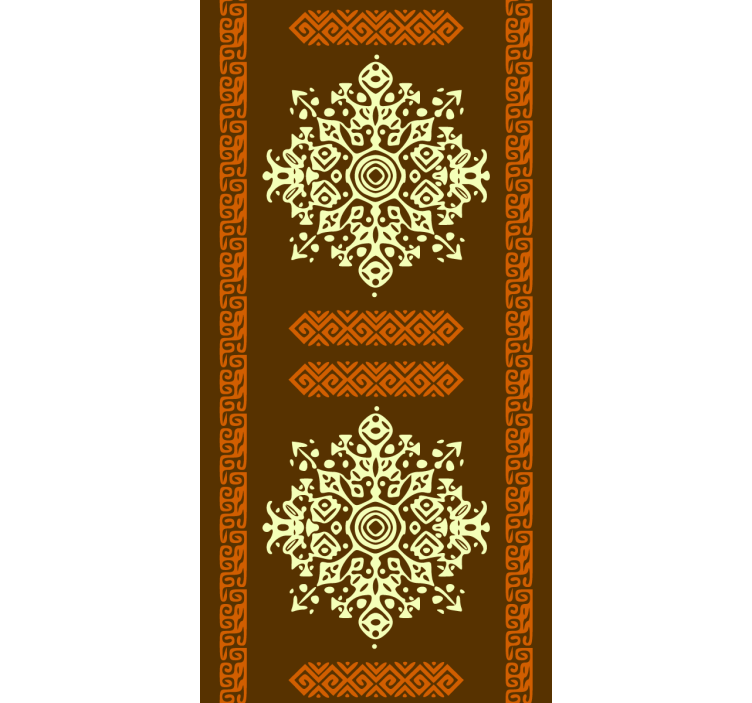 Etniset kultaiset mandalat Makuhuoneen tapetti - Tenstickers