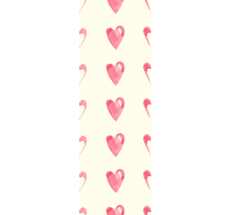 Sydänaiheinen suunnittelu Makuhuoneen tapetti - Tenstickers