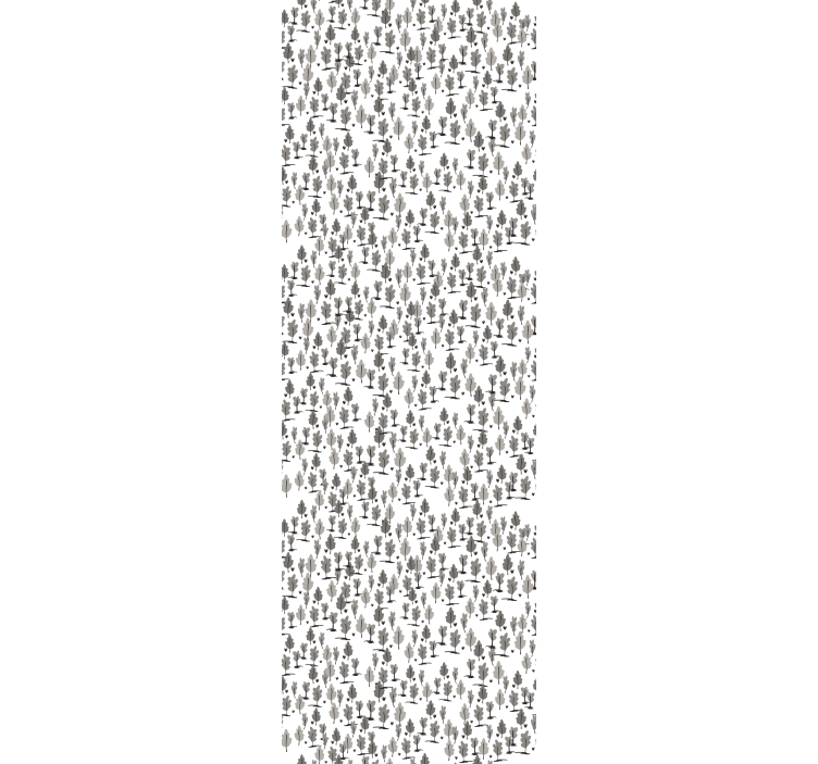 Pohjoismaisia mustia siluetteja puutapetti - Tenstickers