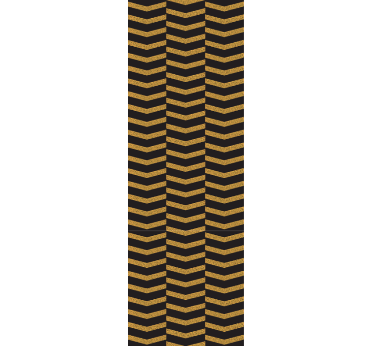 Chevron-raitasuunnittelu geometrinen tapetti - Tenstickers