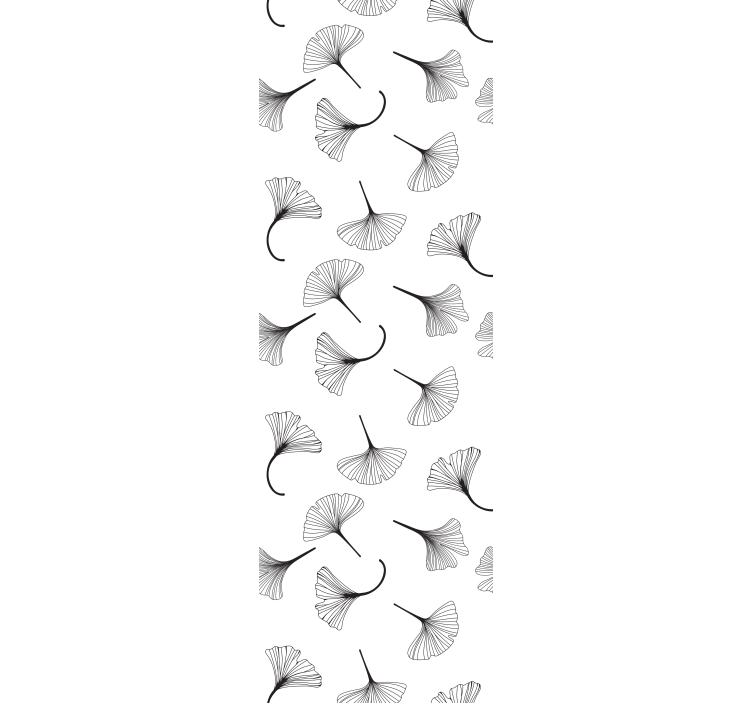 Ginkgo-lehti-aihe kukkatapetti - Tenstickers