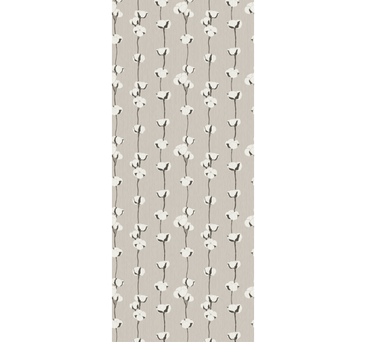 Puuvillan kukkapolku kukkatapetti - Tenstickers