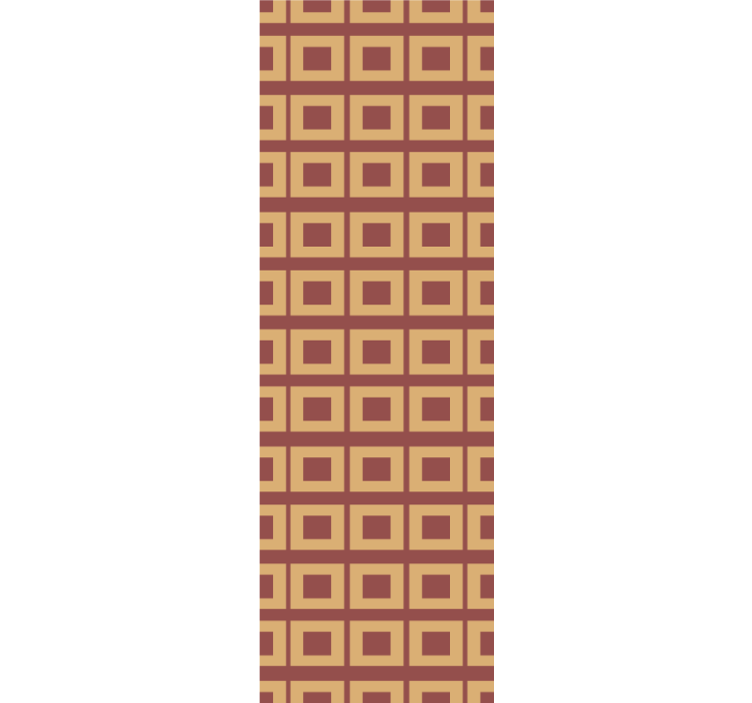 Retro geometriset lohkot ruututapetti - Tenstickers