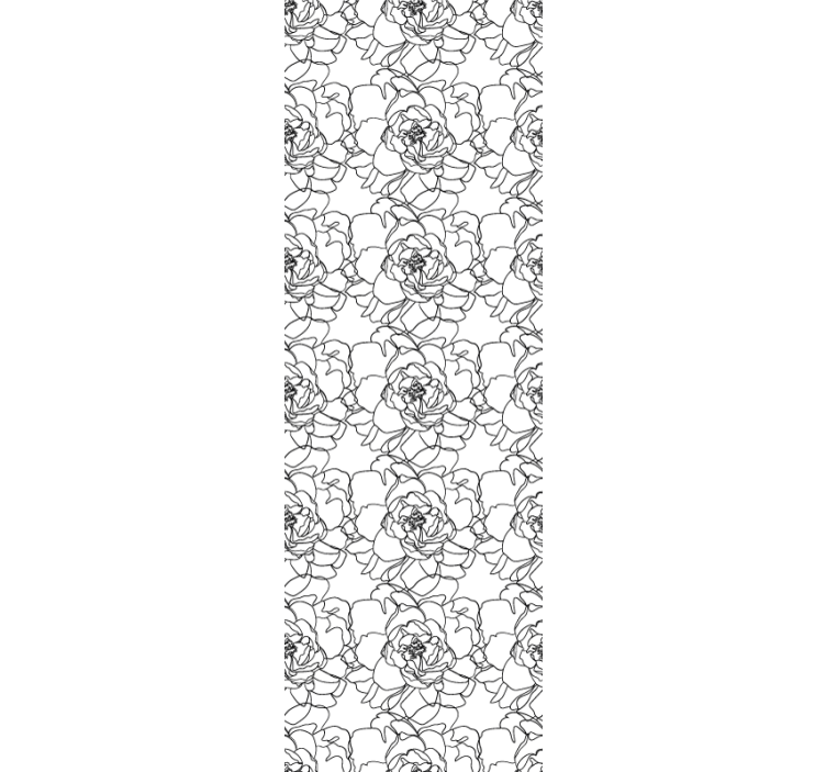 Tyylikäs kukinta kukkatapetti - Tenstickers