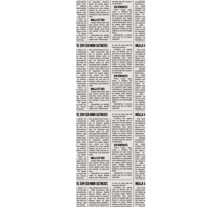 Vintage sanomalehti tyyliin muokattava tapetti - Tenstickers