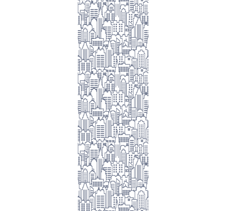 Kaupunkien siluetteja kaupunkitapetti - Tenstickers
