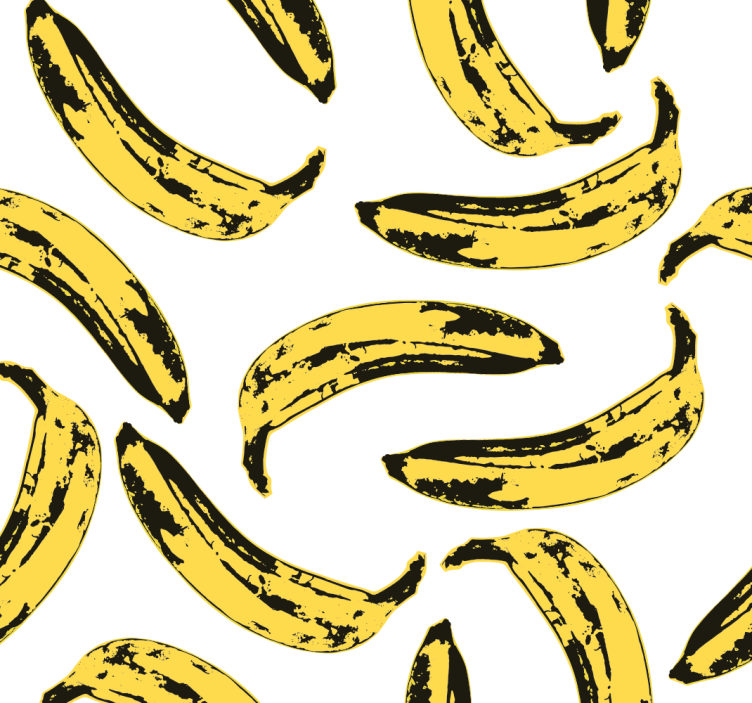 Warhol banaanit taidetapetti - Tenstickers