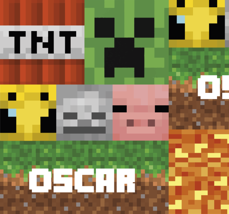 Pelaamisen geometrinen kuvio tapetti teinin huoneeseen - Tenstickers