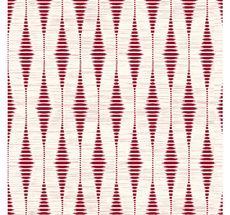 Punainen rabaul ikat geometrinen taustakuva - Tenstickers
