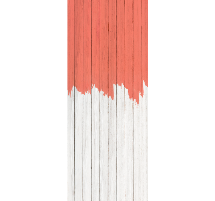 Elävä korallikuvio puutapetti - Tenstickers