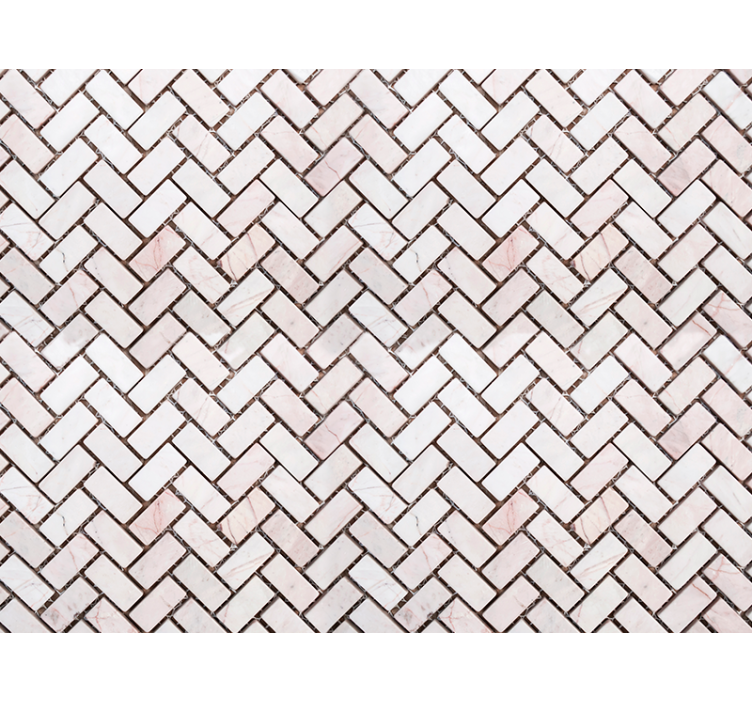 Ornamentti tapetti kalanruotokuvio marmorilaatat - Tenstickers