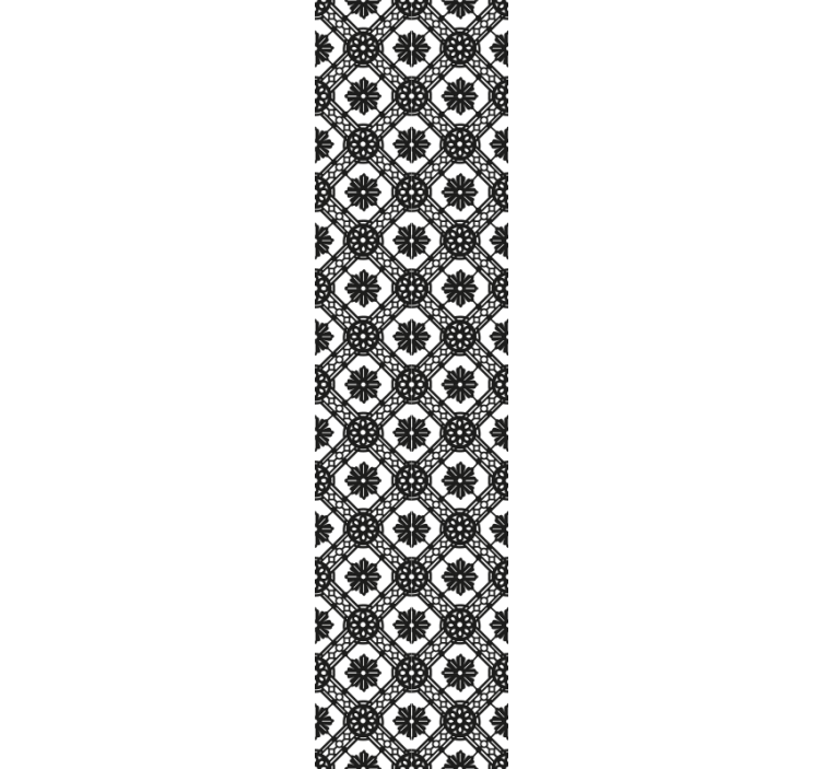 Yksityiskohtainen kukkakuvio tapetti - Tenstickers