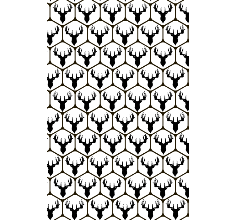 Laatoitettupeuraeläintapetti - Tenstickers