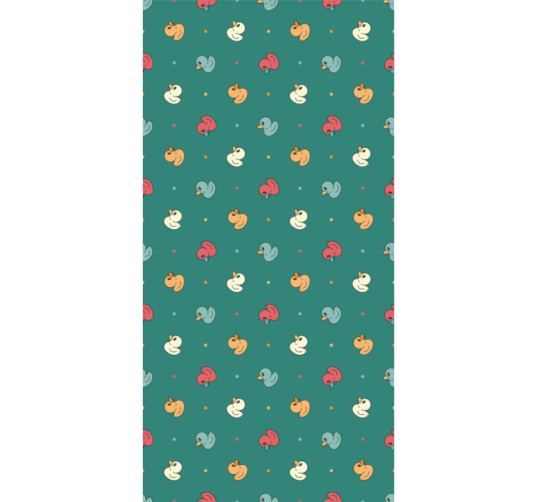 Moniväriset kumitöyhtötipat eläintapetti - Tenstickers