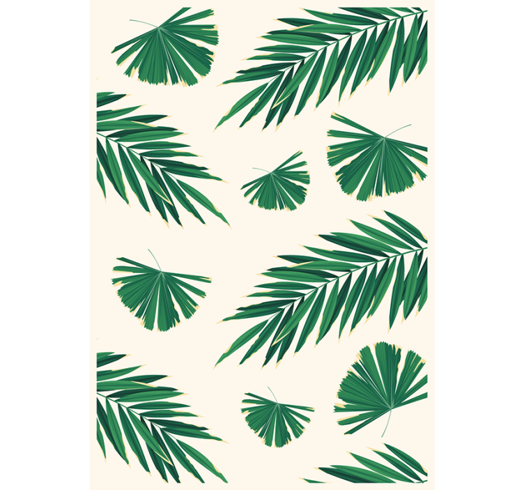 Lush green leaves luonto tapetti - Tenstickers
