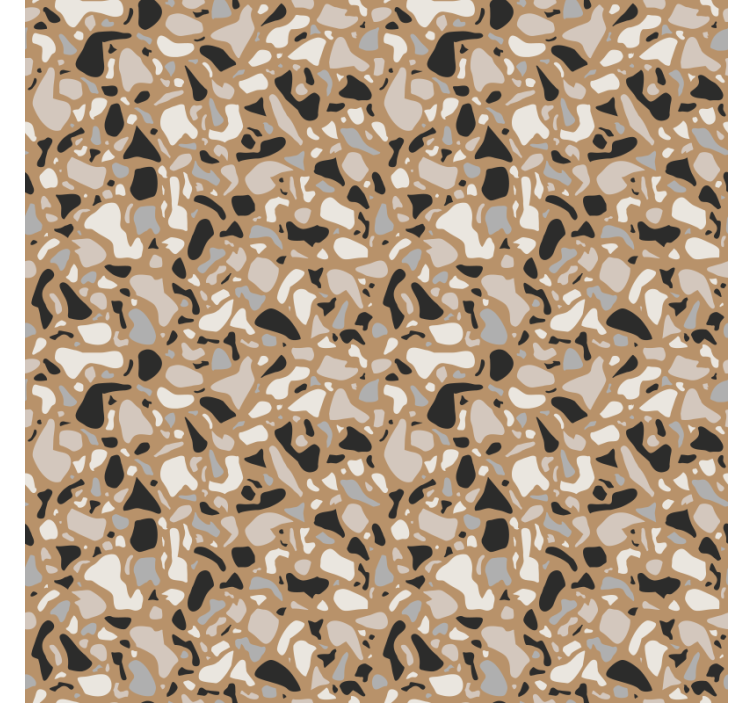 Efekti tapetti klassinen ruskea terrazzo - Tenstickers