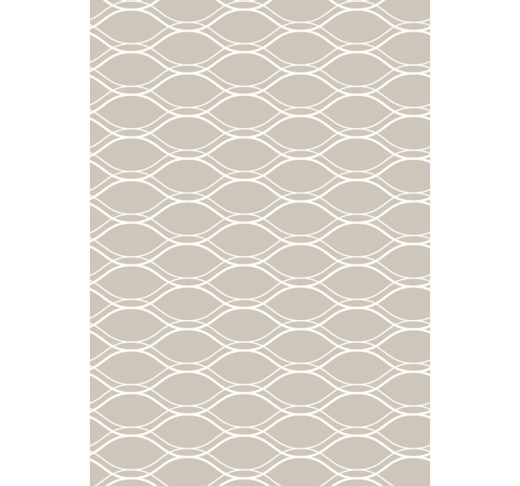Beige valkoisilla viivoilla efekti tapetti - Tenstickers