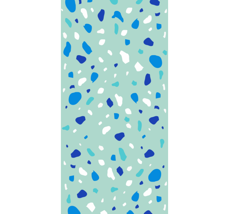 Efekti tapetti siniset sävyt terrazzo - Tenstickers