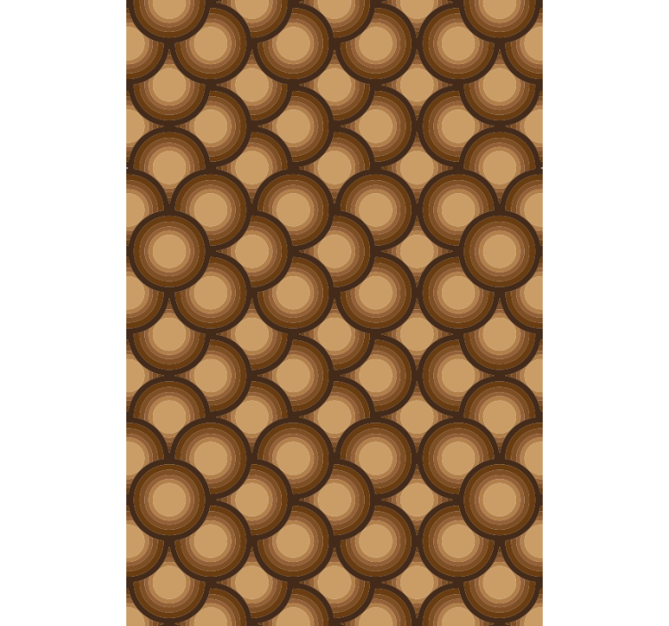 Ruskeat auringot vintage tapetti - Tenstickers