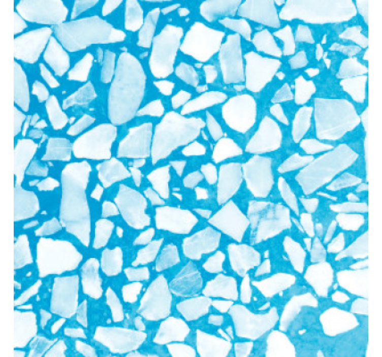Chill taivaansininen mosaiikkikiviseinä tapetti - Tenstickers