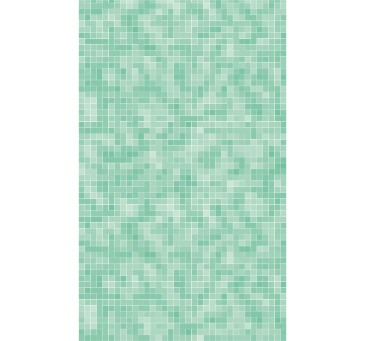 Minttuvihreä mosaiikkikuviolaattatapetti - Tenstickers