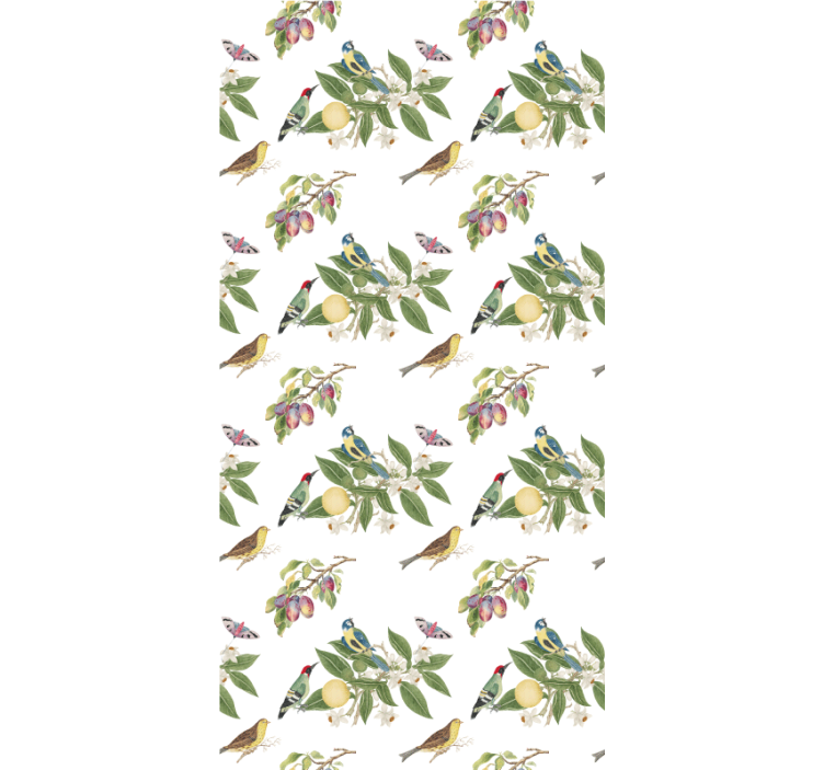 Luonnon hedelmävarkaudet lastenhuoneen tapetti - Tenstickers