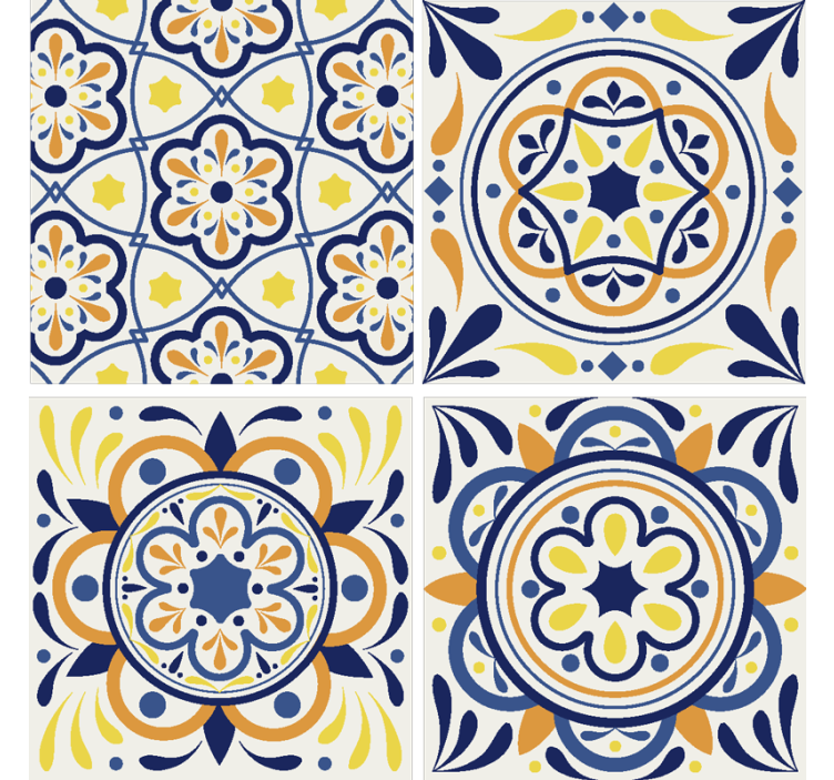Laattatapettiportugalintyyli - Tenstickers
