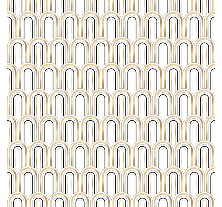 Art deco geometriset muodot tapetti - Tenstickers