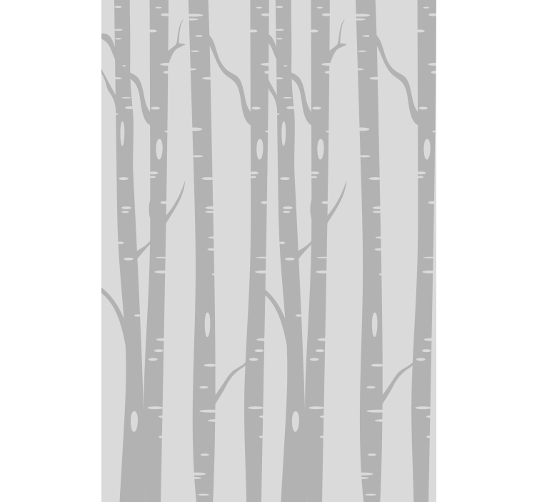 Korkeat koivumetsät skandinaavinen puutapetti - Tenstickers