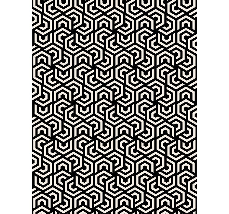 Hypnotisoiva kuvio toimiston tapetti - Tenstickers