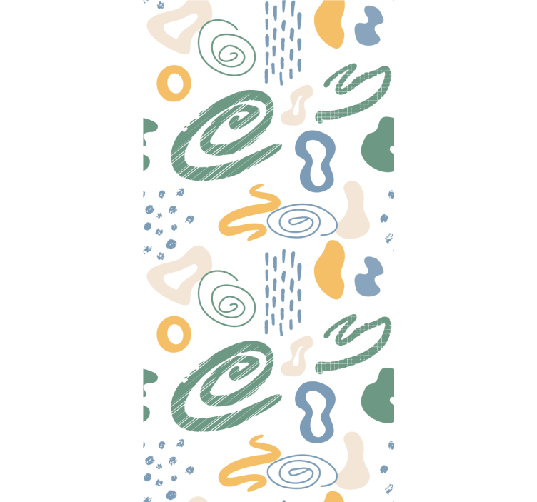 Moderni tapetti abstraktit maalatut muodot - Tenstickers