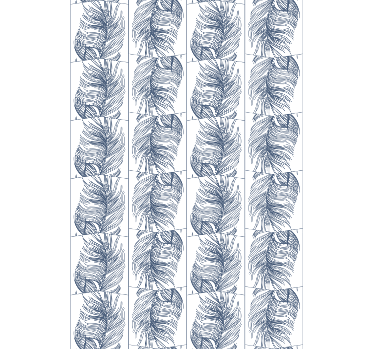 Moderni tapetti hampton-tyyliset siniset sulat - Tenstickers