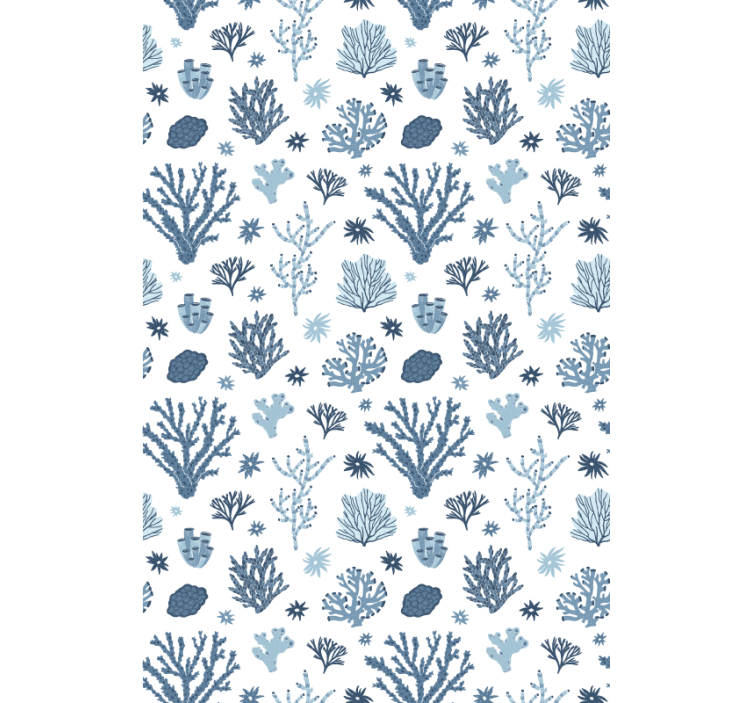 Modernit korallit hamptons-tyyliin tapetti - Tenstickers