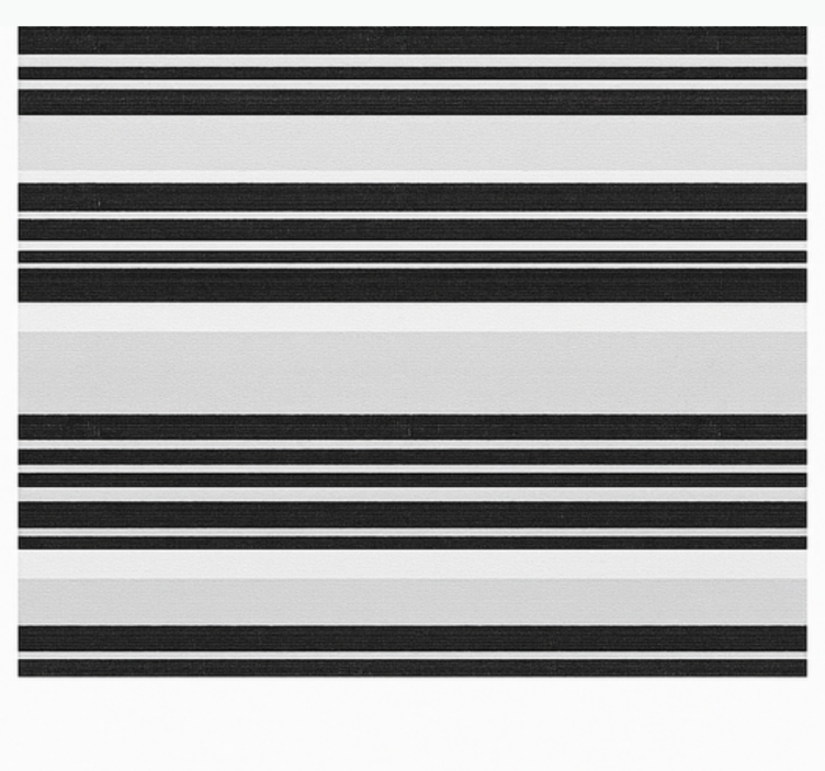 Righe bianco nero kylpyhuoneen tapetti - Tenstickers