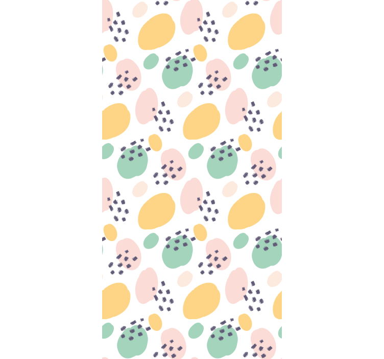 Pastelliset abstraktit muodot tapetti teinin huoneeseen - Tenstickers