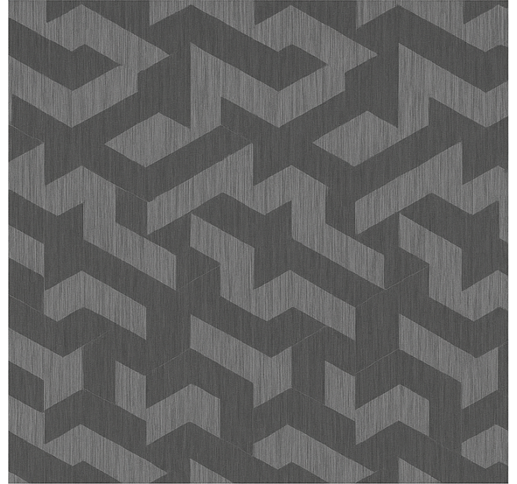 Geometriset tummat muodot tapetti teinin huoneeseen - Tenstickers