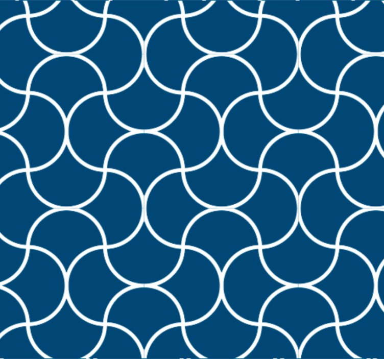 Geometrinen aaltokuvio kylpyhuoneen tapetti - Tenstickers