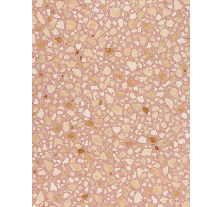 Ruusu maa terrazzo kiviseinä tapetti - Tenstickers