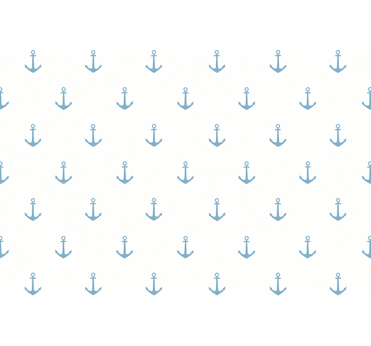 Sininen ankkuri lastenhuoneen tapetti - Tenstickers