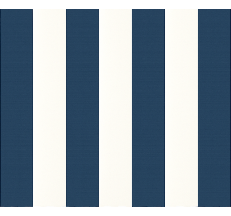 Sinivalkoiset paksut raidat lastenhuoneen tapetti - Tenstickers