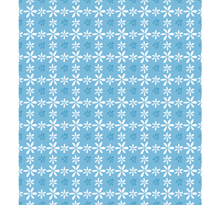 Valkoinen päivänkakkara kukkatapetti - Tenstickers