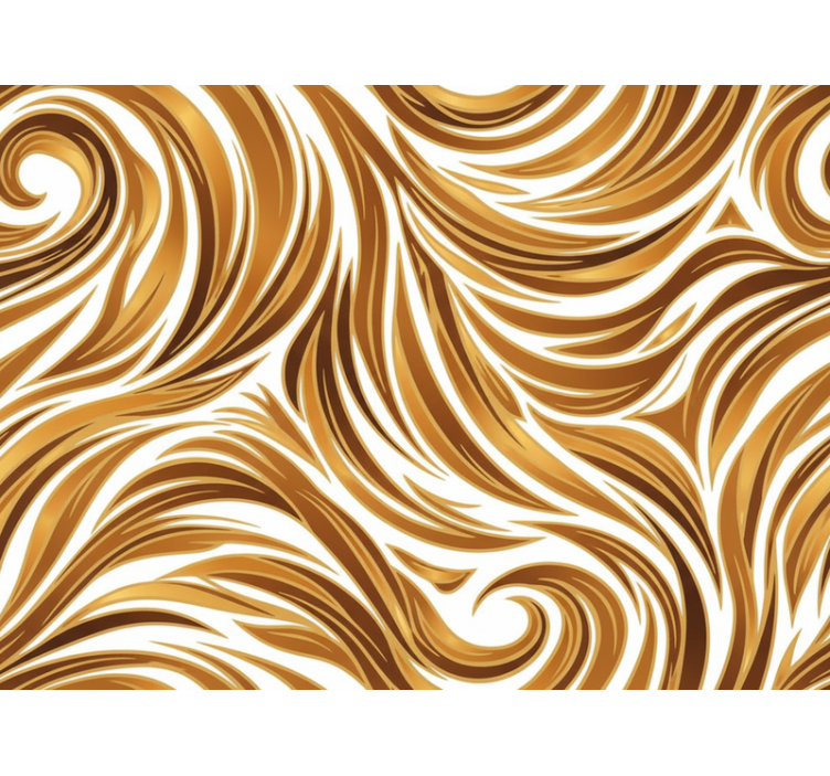 Vintage tapetti kultakarvainen optiikka - Tenstickers
