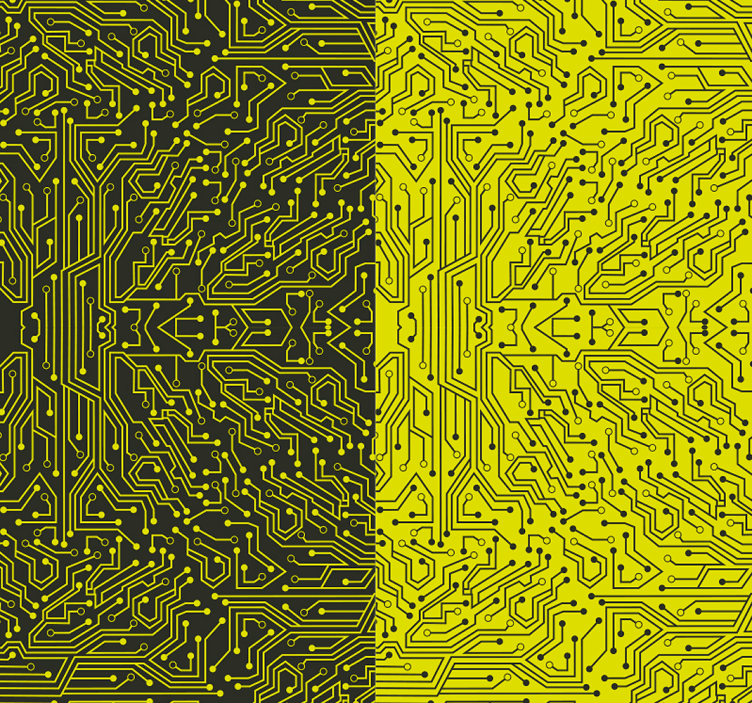 Abstrakti tapetti metrolinjoja - Tenstickers