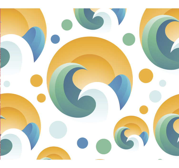 70-luvun aurinkokuvio vintage tapetti - Tenstickers