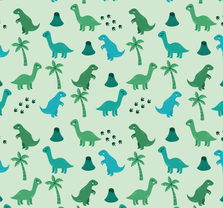 Dinosaurus-aiheet dinosaurus tapetti - Tenstickers