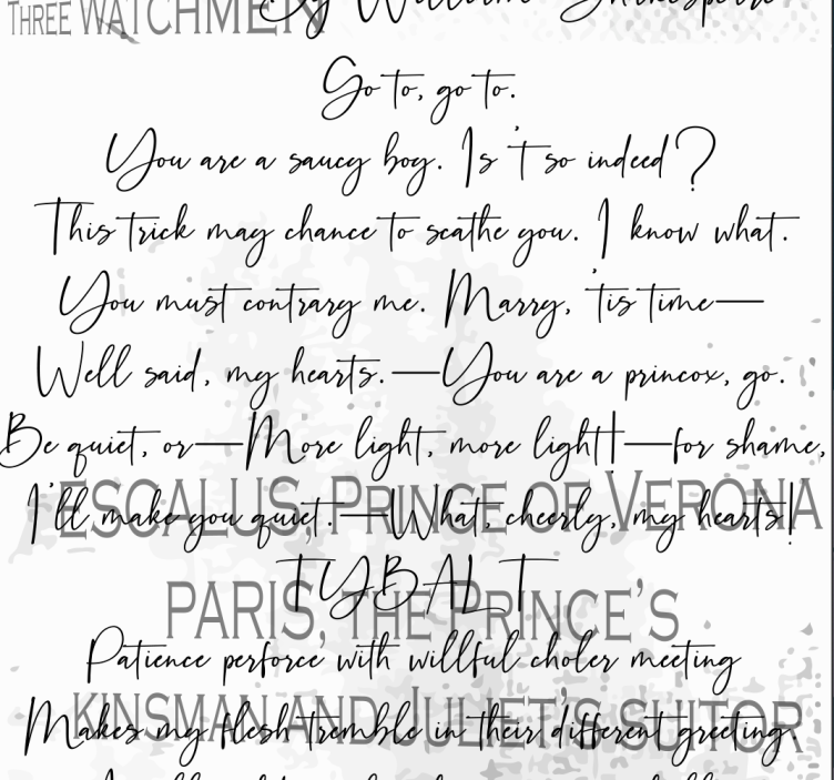 Shakespearen ystäville tapetti - Tenstickers