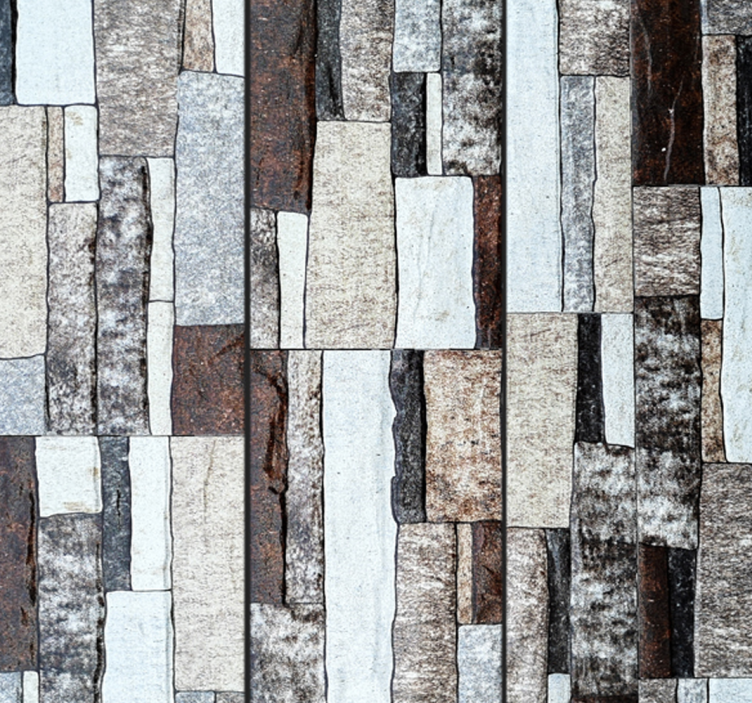 Geometrinen tekstuurisuunnittelu olohuone tapetti - Tenstickers