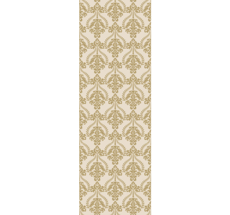 Kukka beige yksityiskohtia vintage tapetti - Tenstickers
