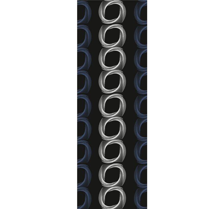 Ympyrän kuvioita abstrakti tapetti - Tenstickers